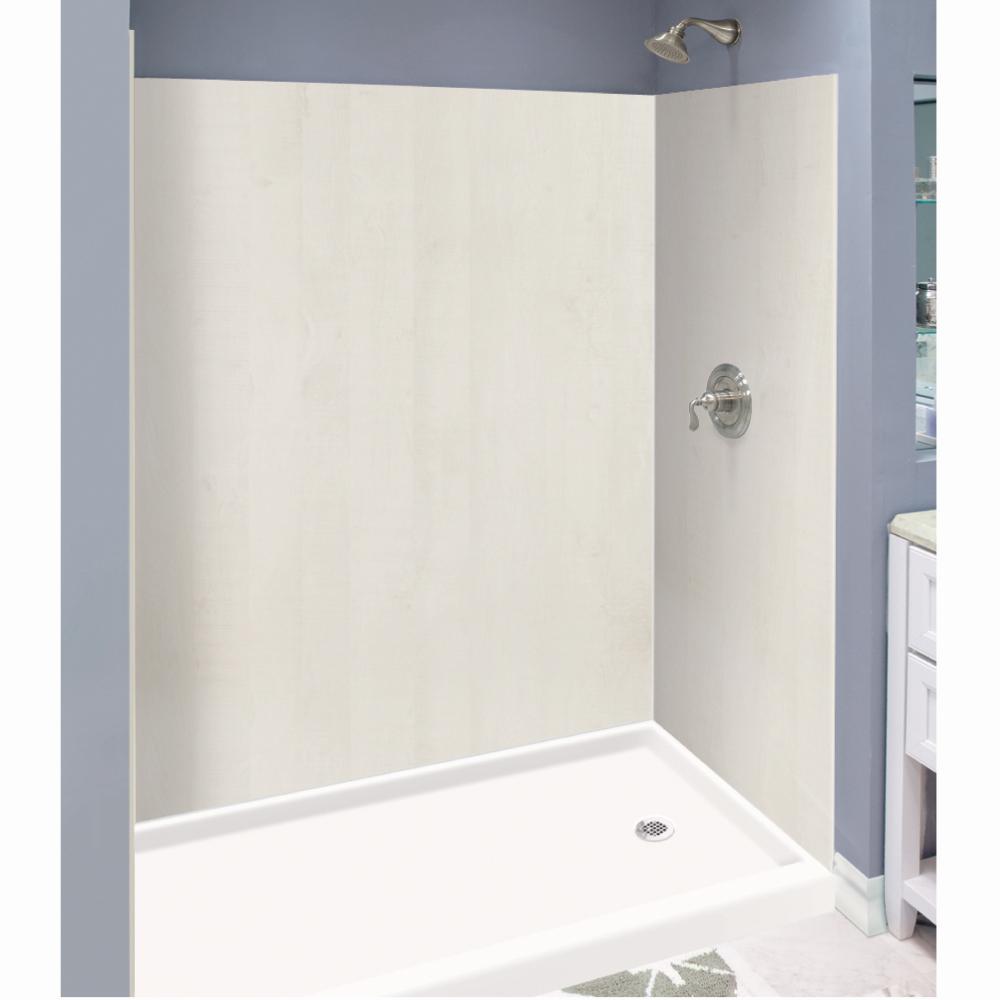 shower alcove surround adhesive piece easy expressions bleached oak transolid