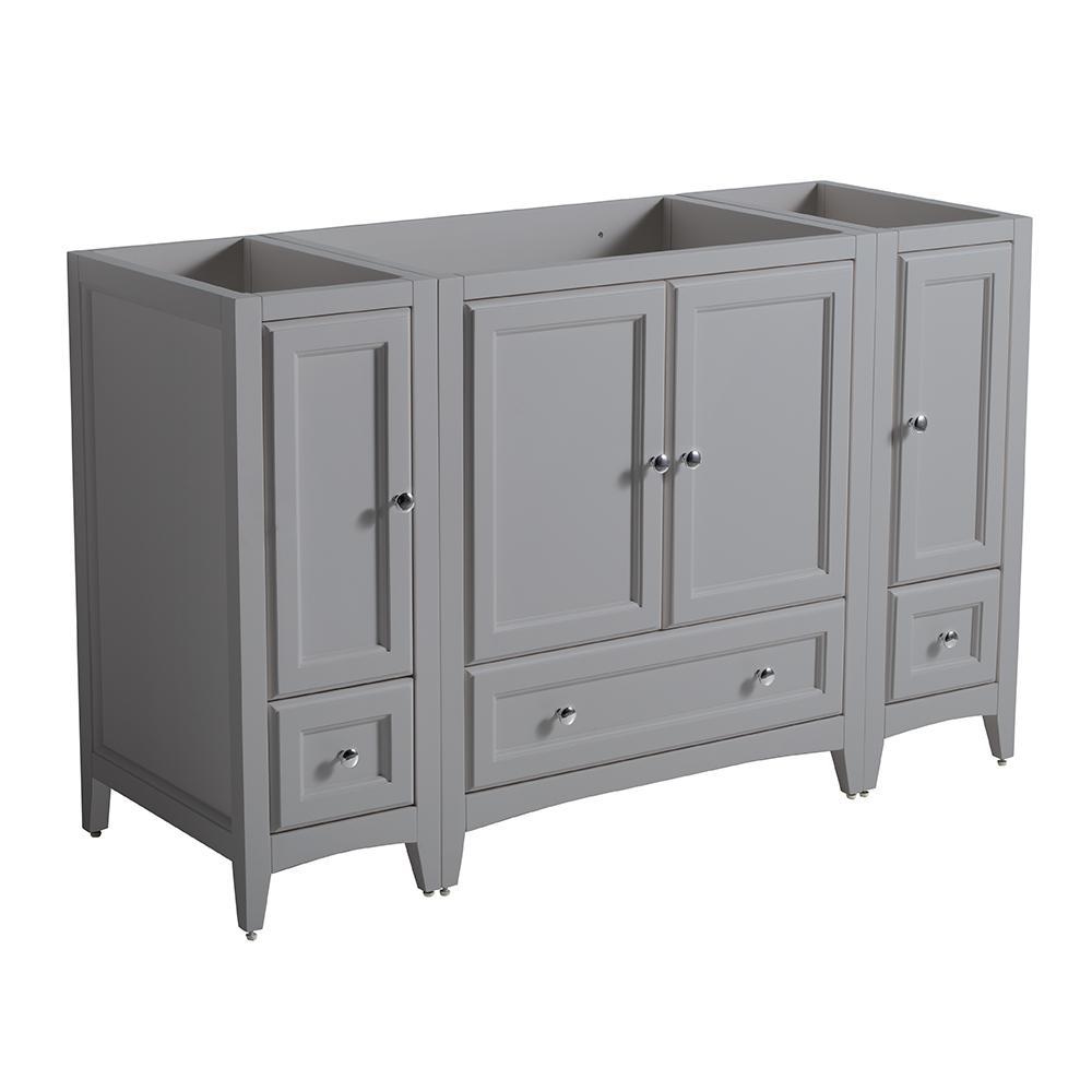 Fresca Oxford 54 In W Traditional Bath Vanity Cabinet Only Gray Fresca Oxford 54 In W Traditional Bath Vanity Cabinet Only Gray