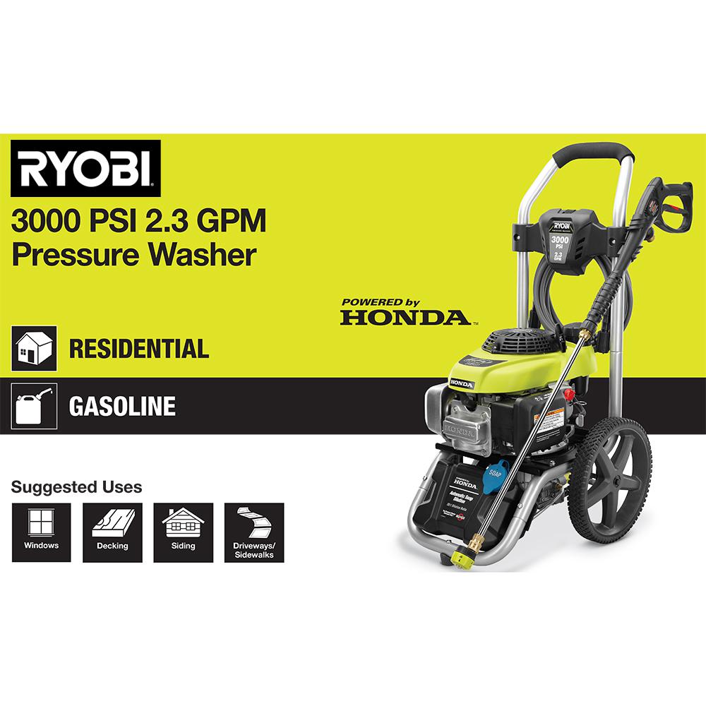 RYOBI 3,300 PSI Pressure Washer Trigger Gun Kit RY31001 The, 48 OFF