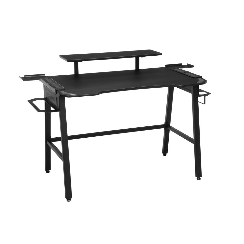 42 in. Rectangular Gray Computer Desk with Shelf RSP1000GRY The