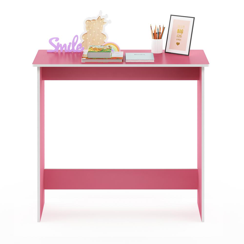Furinno Simplistic Light Pink White Study Table 14035pi The Home Depot Furinno Simplistic Light Pink White Study Table