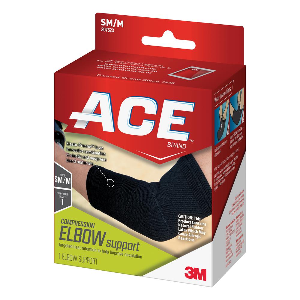 Ace Small/Medium ElastoPreene Elbow Support Brace in Black207523