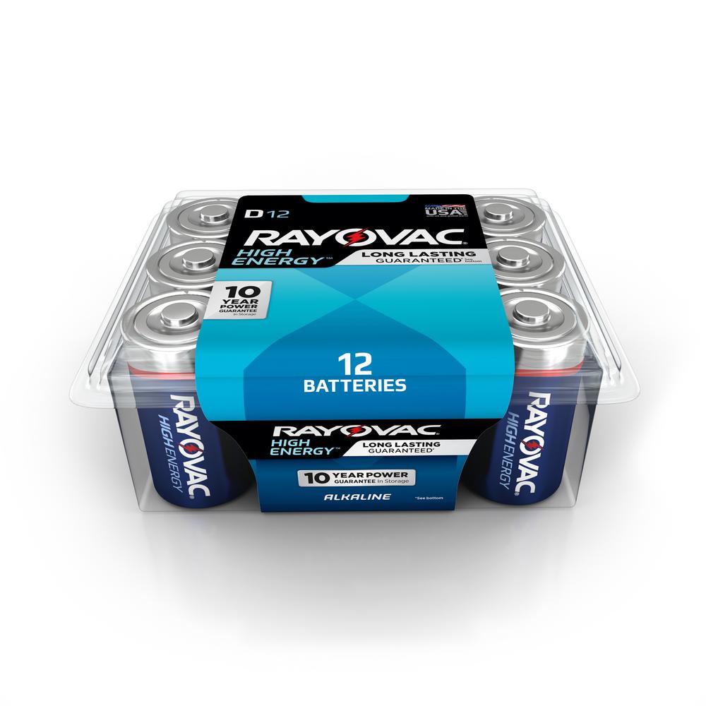 Rayovac D 8Pack Alkaline Batteries81312PPD The Home Depot