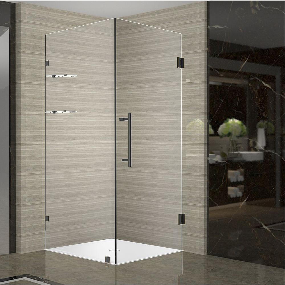 Aston Aquadica GS 30 in. x 30 in. x 72 in. Frameless Square Shower ...