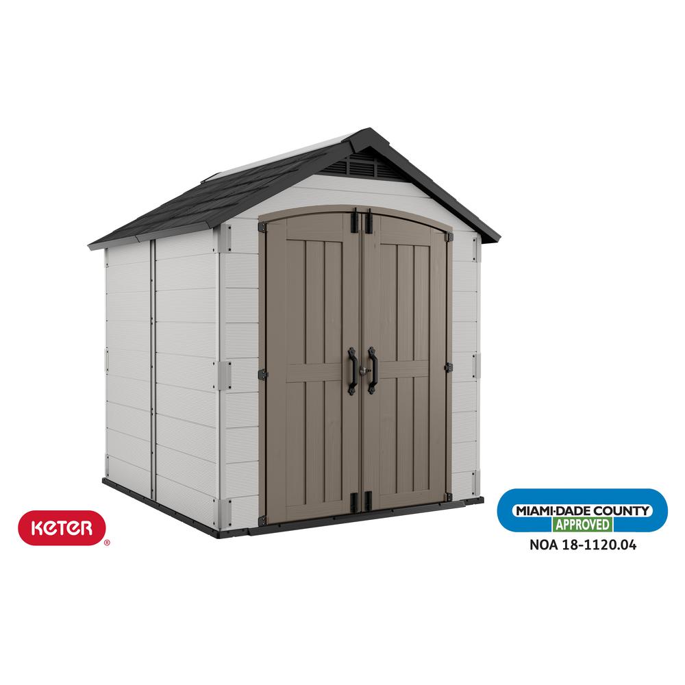 UPC 731161052507 product image for Keter Montfort Extreme Weather 7 ft. x 7.5 ft. Resin Outdoor Storage Shed, Grays | upcitemdb.com