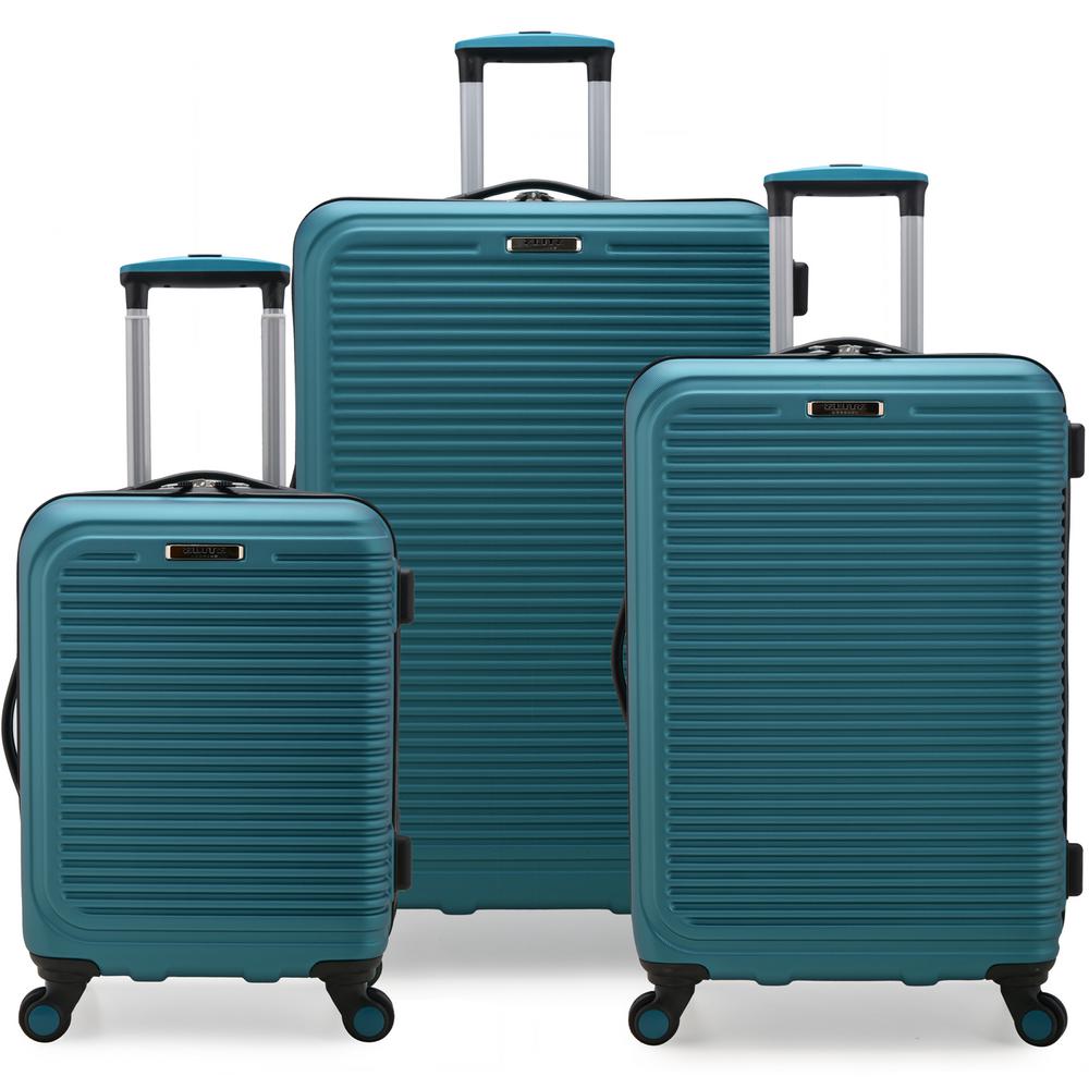 teal hard shell luggage