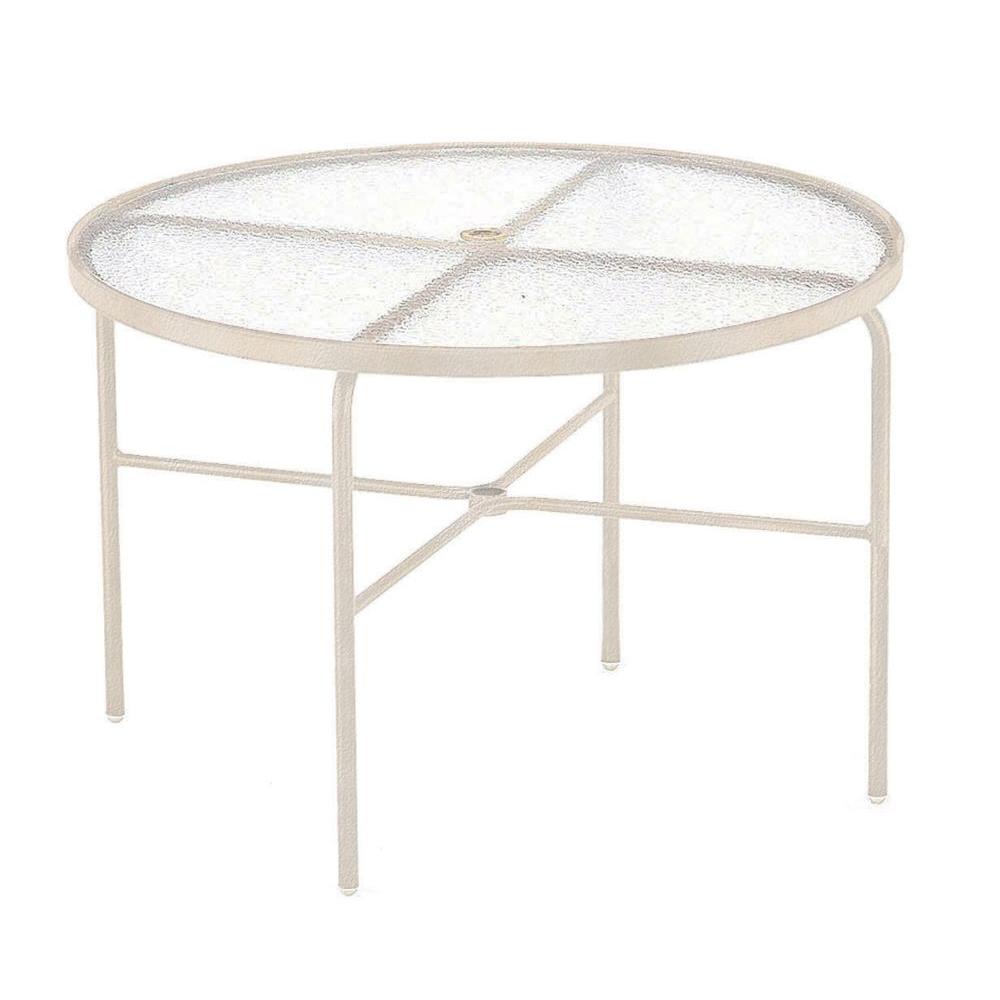 Tradewinds 42 In Antique Bisque Acrylic Top Commercial Patio Dining Antique Bisque Acrylic Top Commercial Patio Dining Table