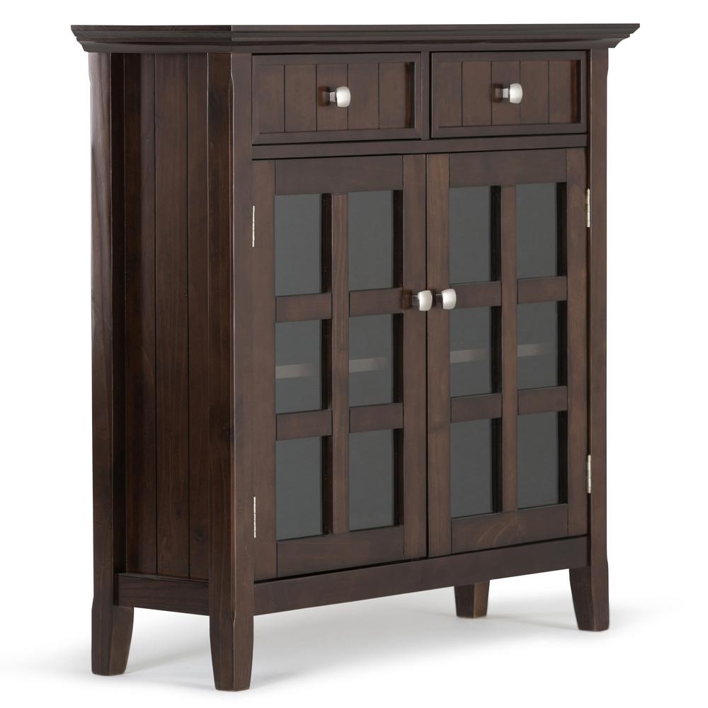 Simpli Home Burlington Solid Wood 40 In Wide Traditional Medium