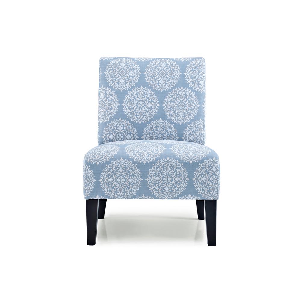 Brown Blue Slipper Chair Accent Chairs The Home Depot Monaco Sky Gabrielle Accent Chair