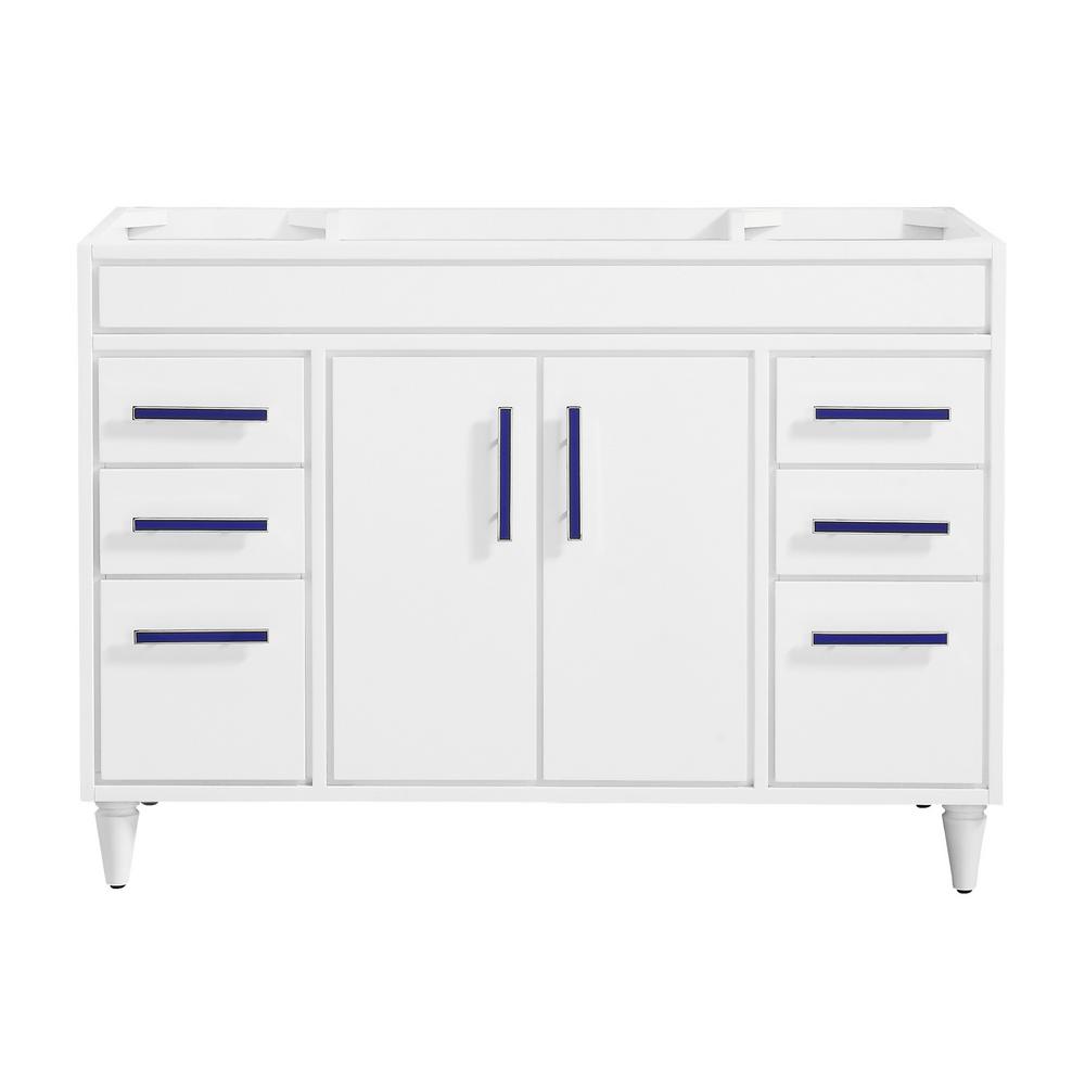 Avanity Layla 48 In W X 21 5 D 34 H Bath Vanity Cabinet Only White