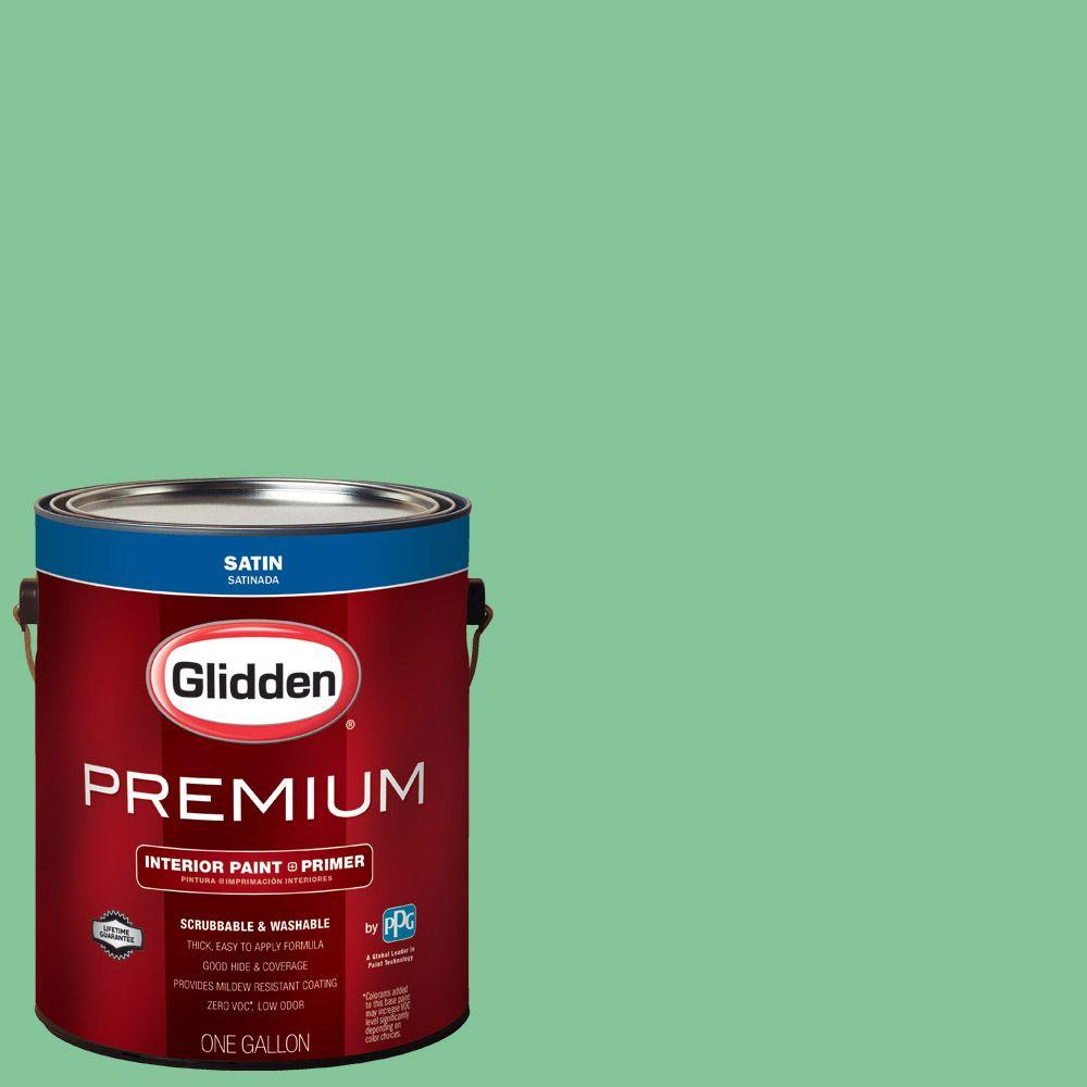 Glidden Premium 1 gal. HDGG53 Ferndale Satin Interior Paint with