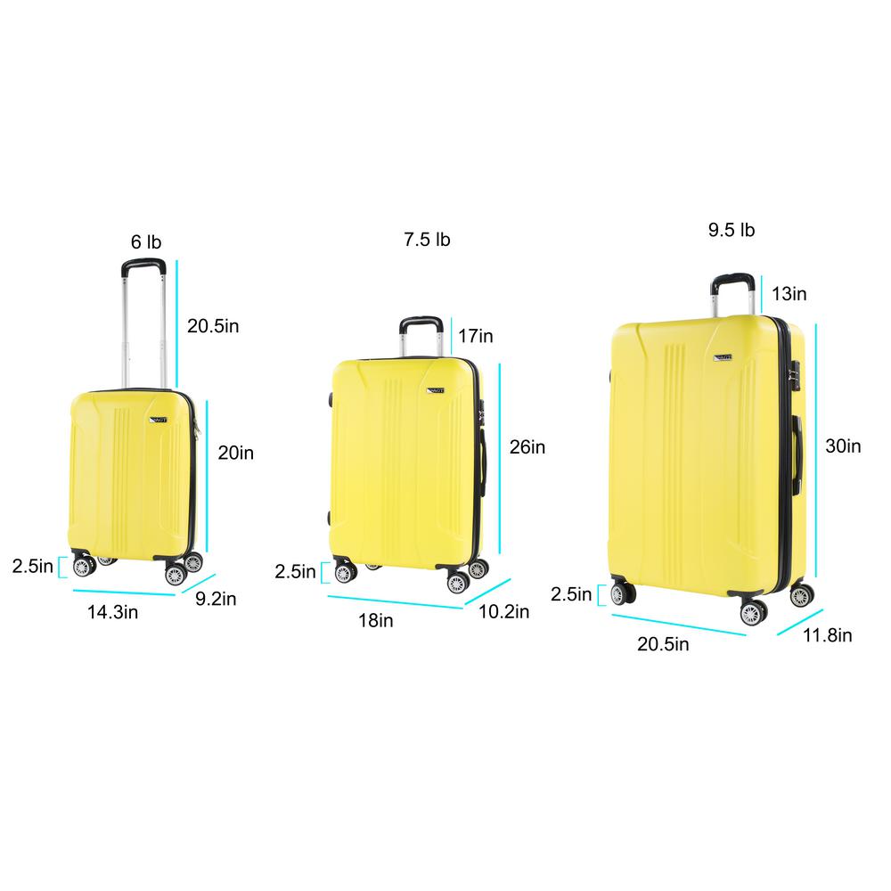 mint green hard shell suitcase