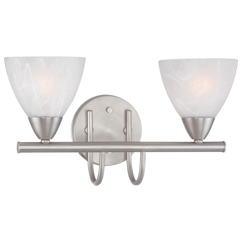 Thomas Lighting Tia 2Light Matte Nickel Bath Fixture190016117 The