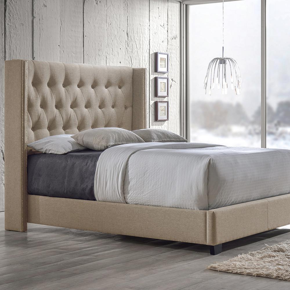 Baxton Studio Katherine Transitional Gray Fabric Upholstered King This Review Is From Katherine Transitional Beige Fabric Upholstered Queen Size Bed