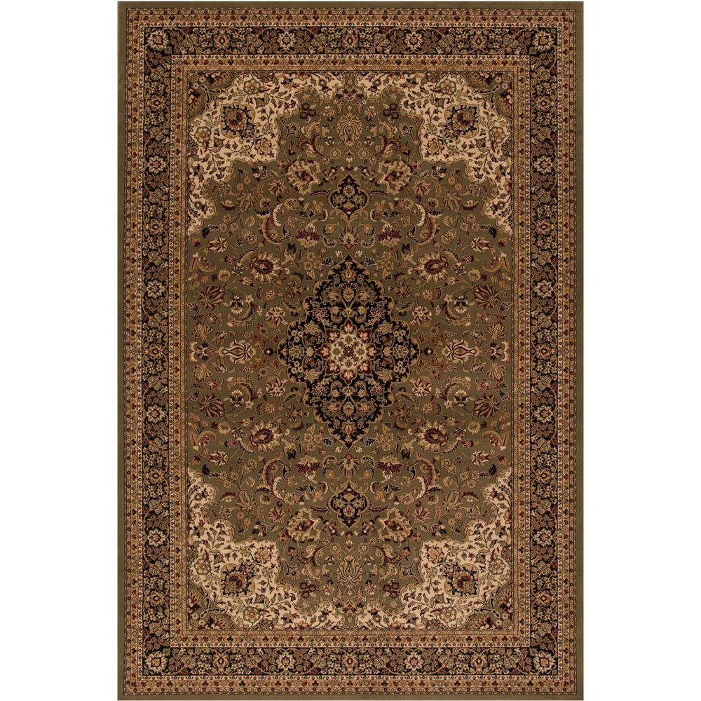 Concord Global Trading Persian Classics Kashan Gold 7 ft. 10 in. x 11 ...