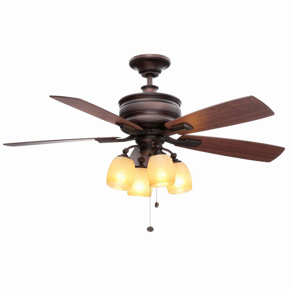 Hampton Bay Oakley 52 In Indoor Oil Brushed Bronze Ceiling Fan