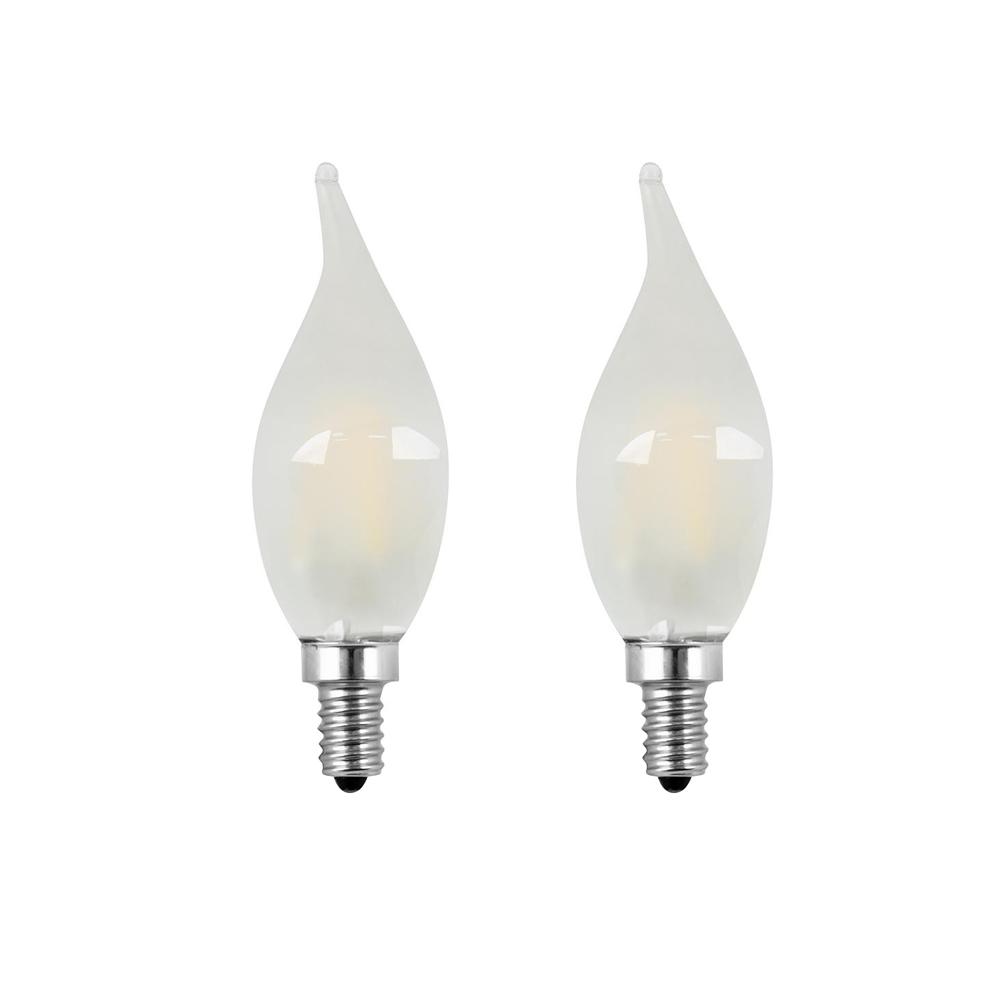 Feit Electric 40Watt Equivalent CA10 Candelabra Dimmable Filament CEC