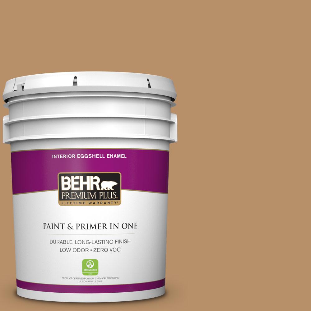 BEHR Premium Plus 5 gal. #S260-5 Almond Roca Eggshell ...