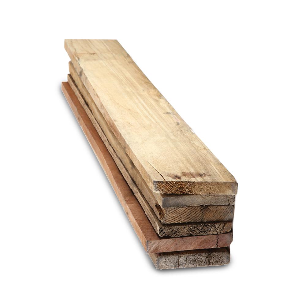 Dimensions 1 In X 4 In X 2 Ft Reclaimed Pallet Boards 6 Pack