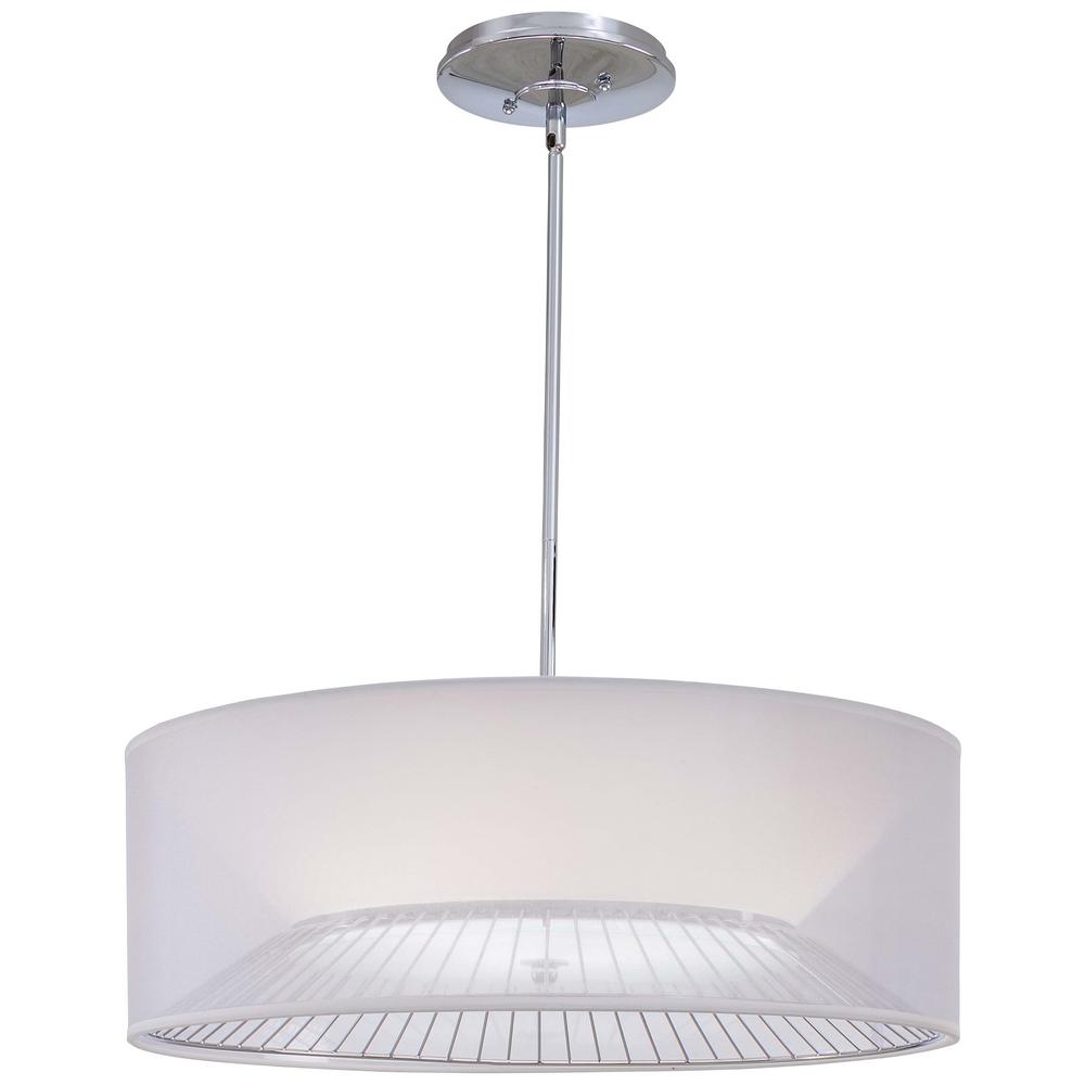 George Kovacs Counter Weights 3 Light Satin Steel Pendant P543 612 3 Light Chrome Pendant George Kovacs