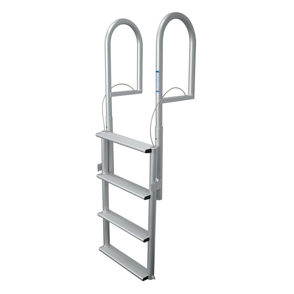 Tommy Docks 4 Step Wide Rung Aluminum Lifting Dock Ladder Td 40259 The Home Depot 7732