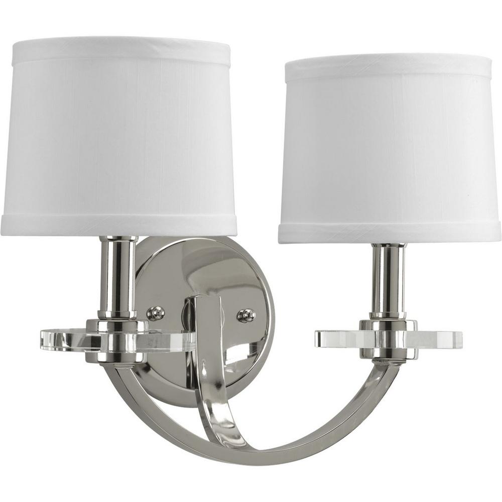 Progress Lighting Fortune 1-Light Polished Nickel Wall Sconce