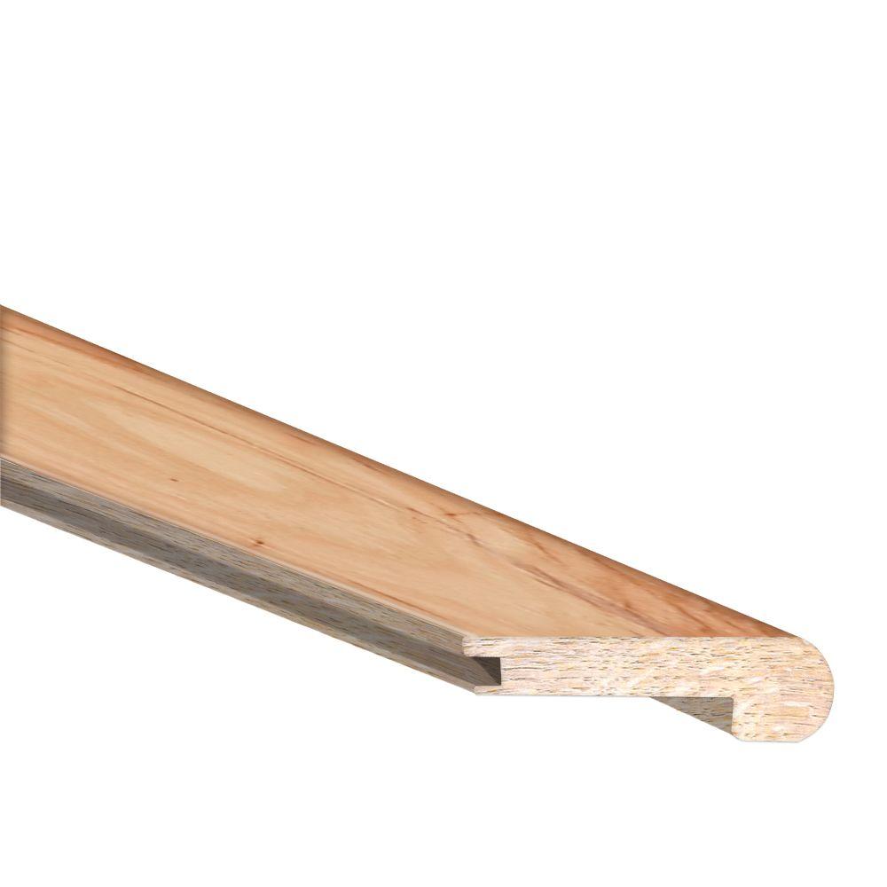 Hickory Stair Nose Wood Floor Trim Hardwood Flooring The Home Depot