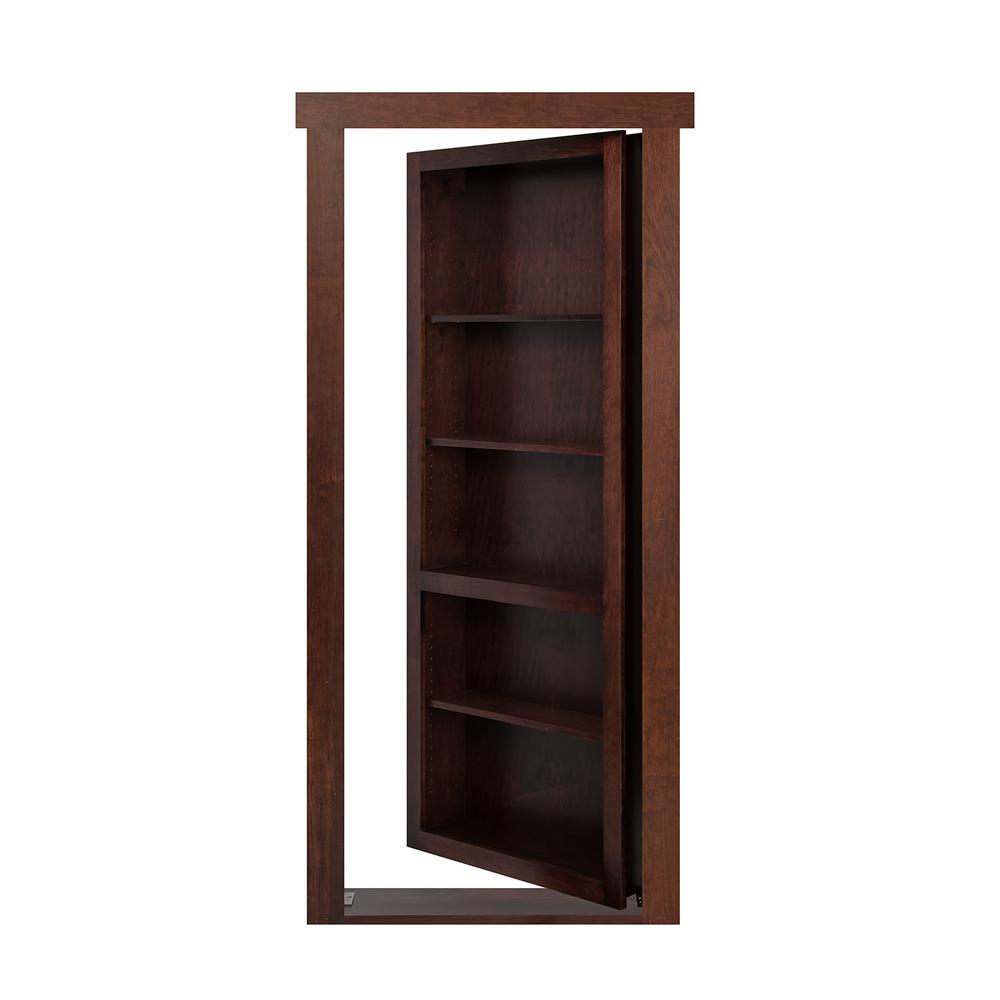 The Murphy Door 28 In X 80 In Flush Mount Assembled Maple Dark