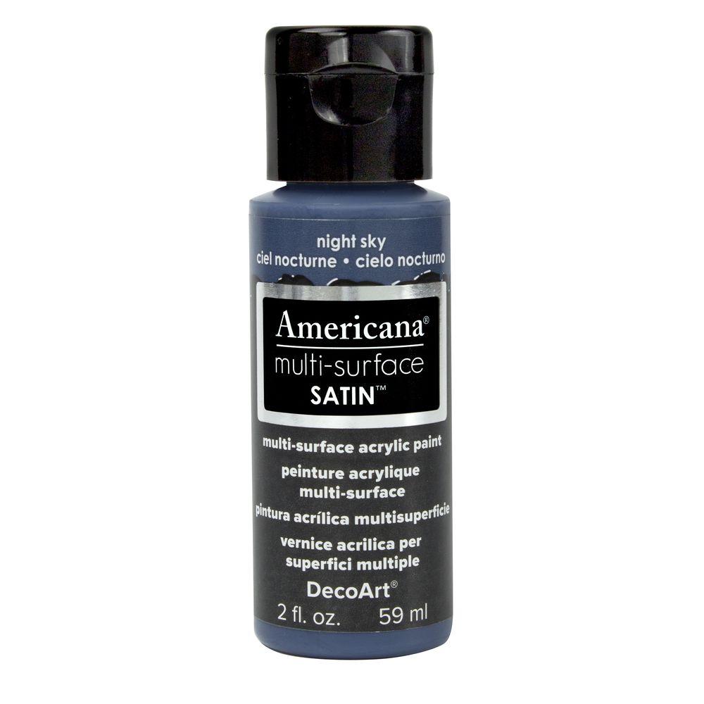 DecoArt Americana 2 oz. Night Sky Satin MultiSurface Acrylic Paint