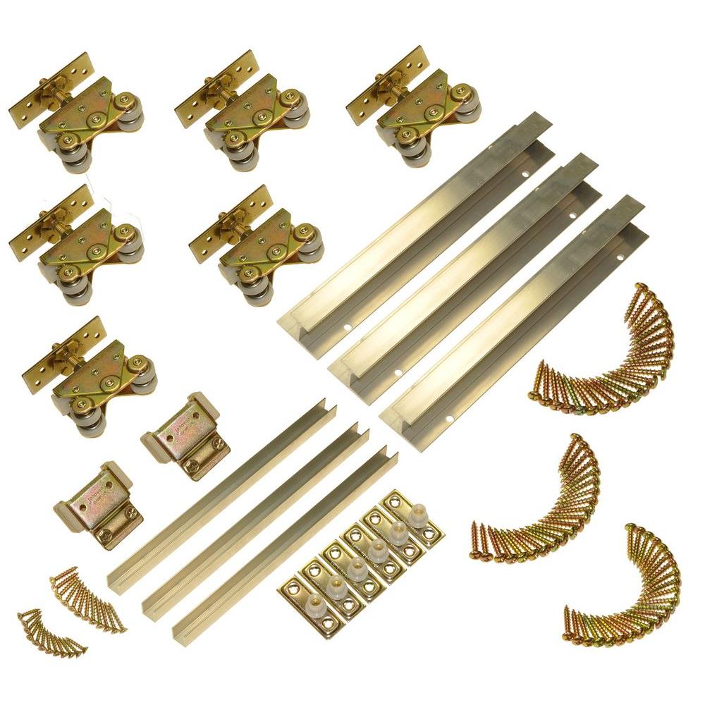 Johnson Hardware 200md Multi Slide 3 Door Set 106 In Johnson Hardware 200md Multi Slide 3 Door Set 106 In Tracks