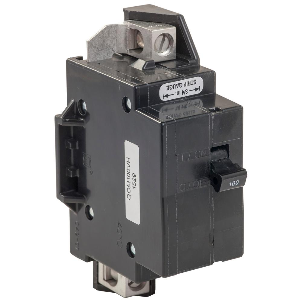 Square D Qo 100 Amp 22k Air Qom1 Frame Size Main Breaker For Qo Or Homeline 125 Amp Or Less Rated Load Centers Qom100vhcp The Home Depot