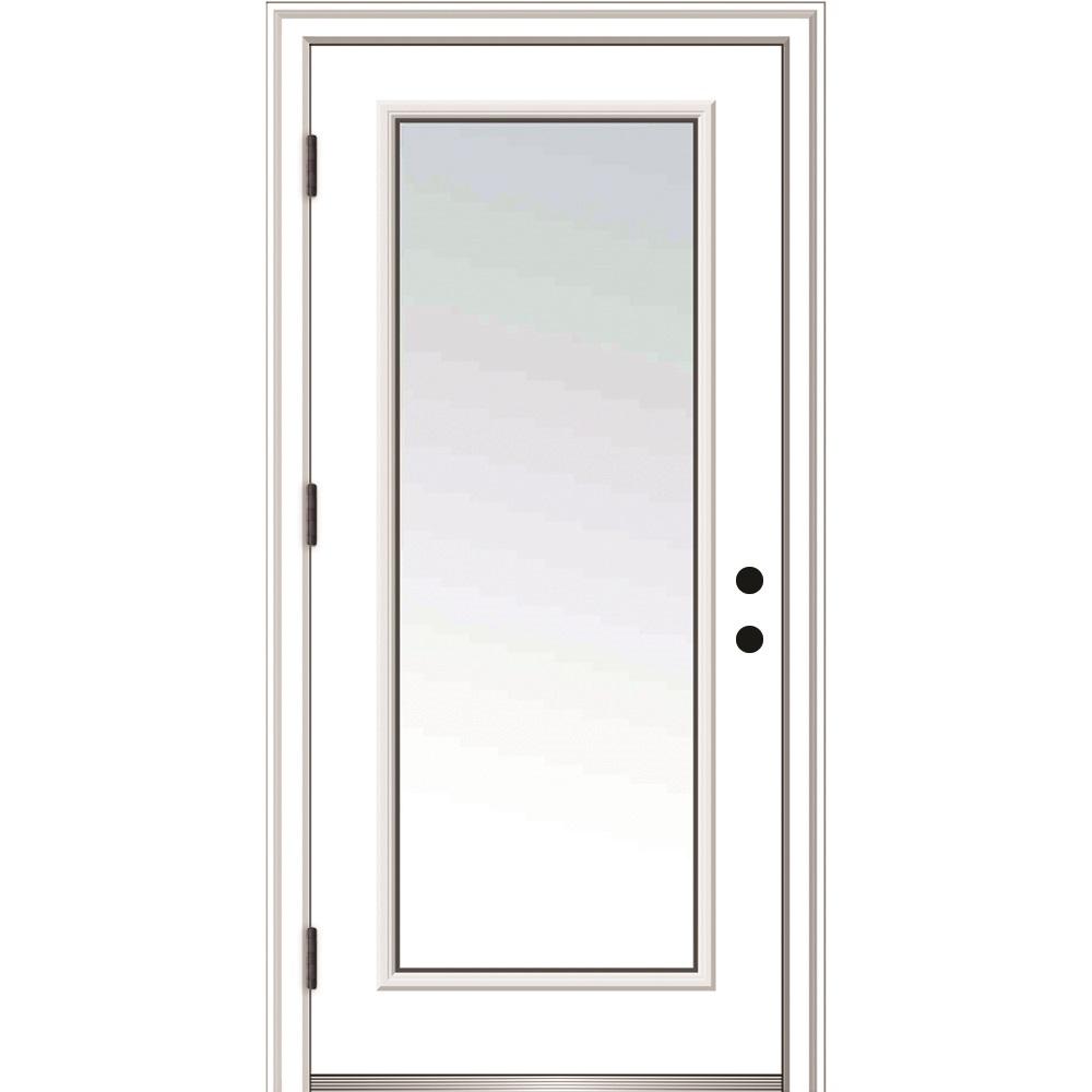 32 X 80 Doors With Glass Steel Doors The Home Depot   Primed Mmi Door Doors With Glass Z0364642r 64 400 Compressed 