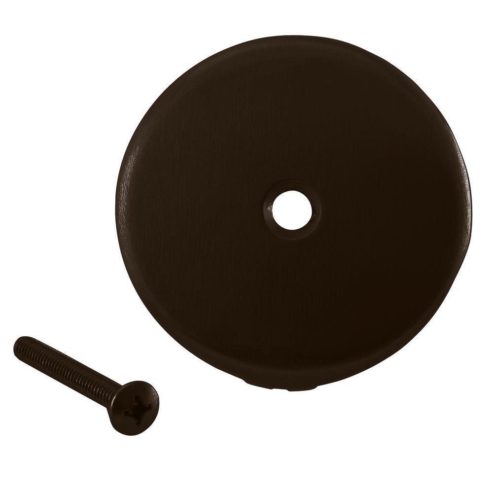 Westbrass 3-1/8 in. Dia 1-Hole Bathtub Overflow Face Plate ...