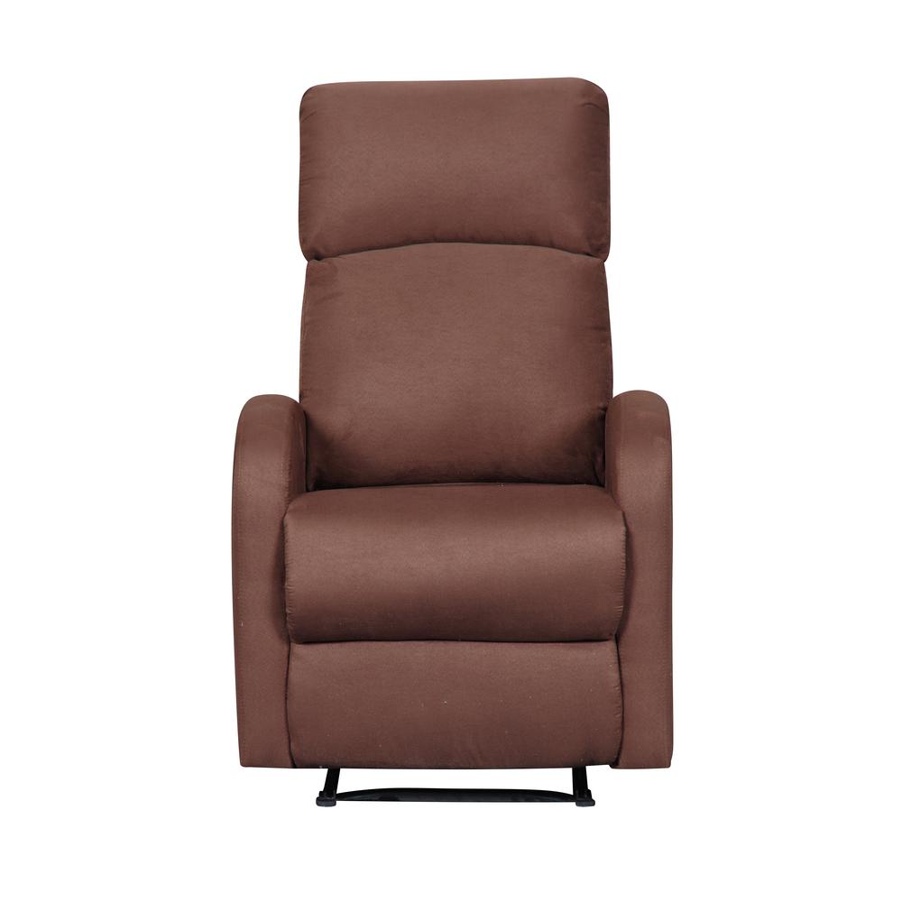 Microfiber Brown Fabric Recliners Chairs The Home Depot