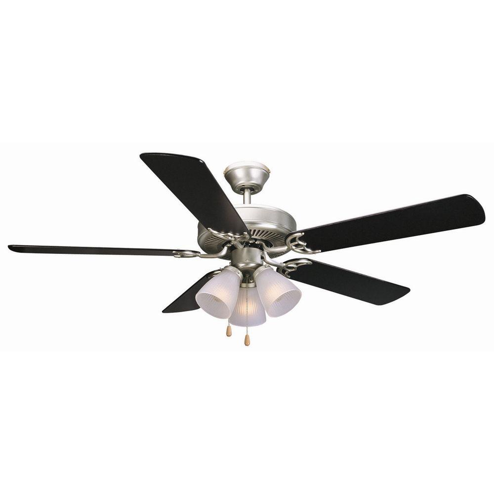 Design House Millbridge 52 In Satin Nickel Ceiling Fan 153957 The Home Depot