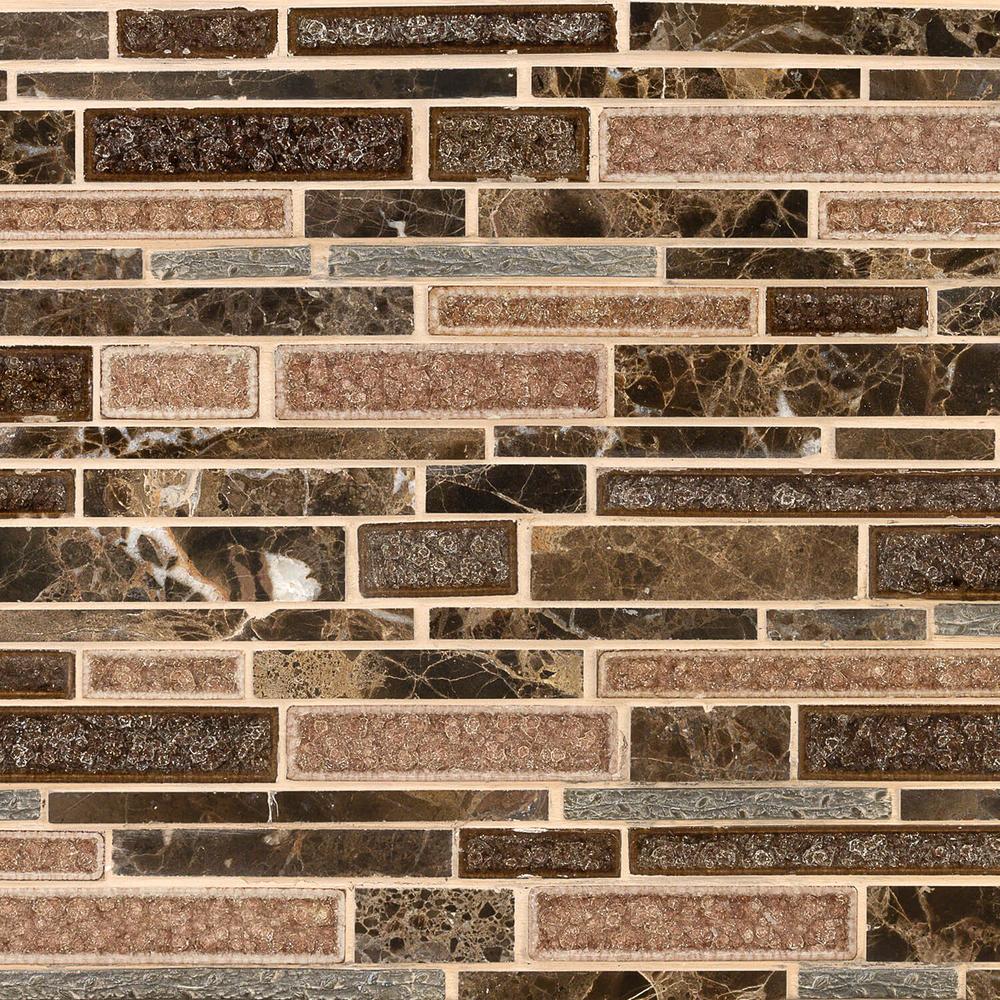 Ivy Hill Tile Olive Branch Dark Roast 11-3/4 in. x 11-3/4 in. x 10 mm ...