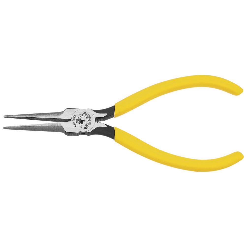 NOSE PLIERS 6 in. Curved Handles Tapered Long Fixed Joint Sturdy Smooth