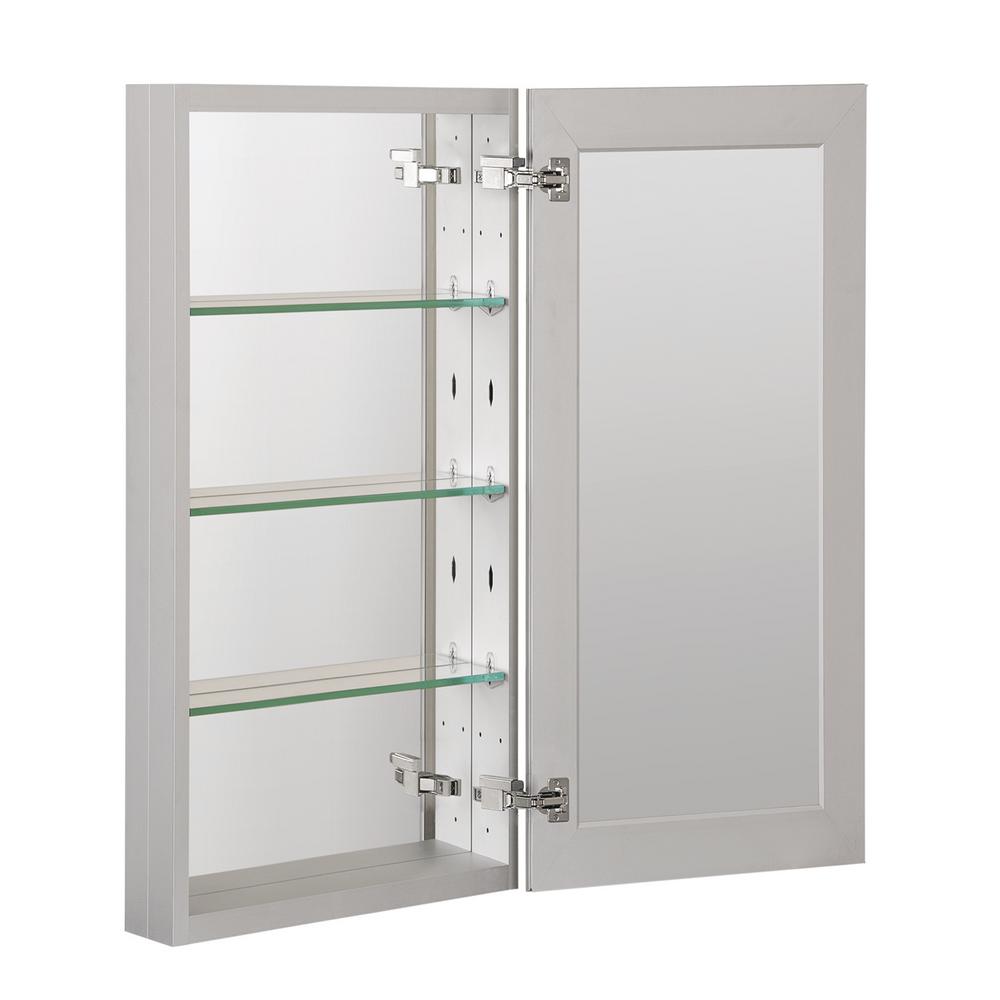 Brushed Nickel Medicine Bathroom & Storage The