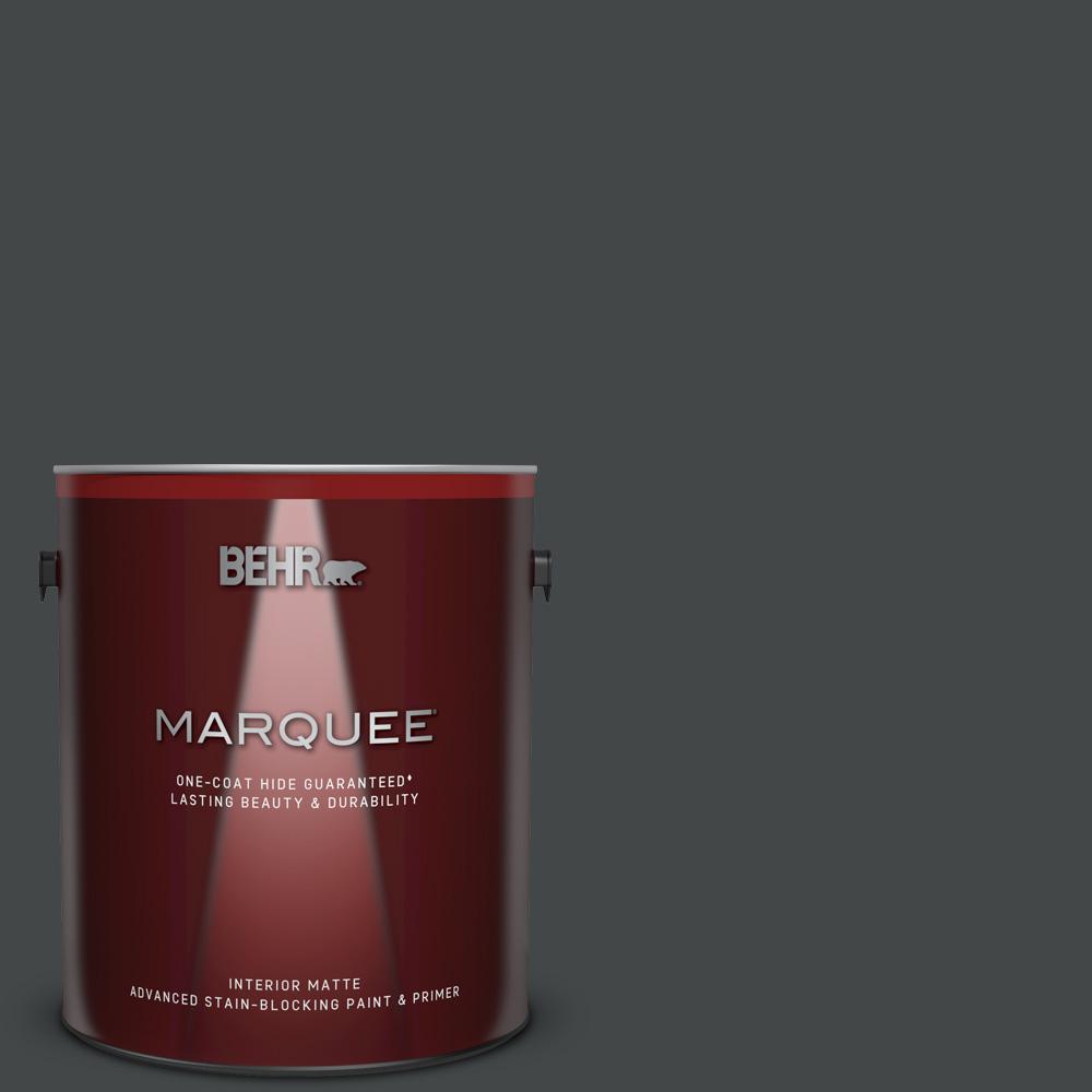 BEHR MARQUEE 1 gal. PPU2423 Little Black Dress Matte Interior Paint