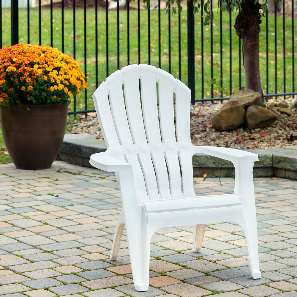 Adams Resin Stackable Patio Adirondack Chair | Patio Chairs