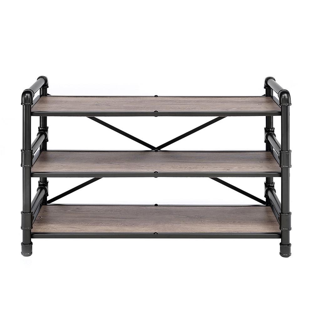 Acme Furniture Caitlin Rustic Oak And Black Entertainment Center Acme Furniture Caitlin Rustic Oak And Black Entertainment Center