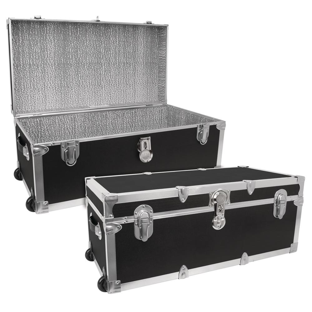 Seward Trunk Modern Collection Black Storage TrunkSWD713010 The Home Depot