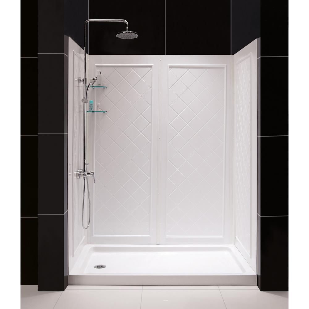 DreamLine SlimLine 30 In X 60 In Single Threshold Shower Base In 