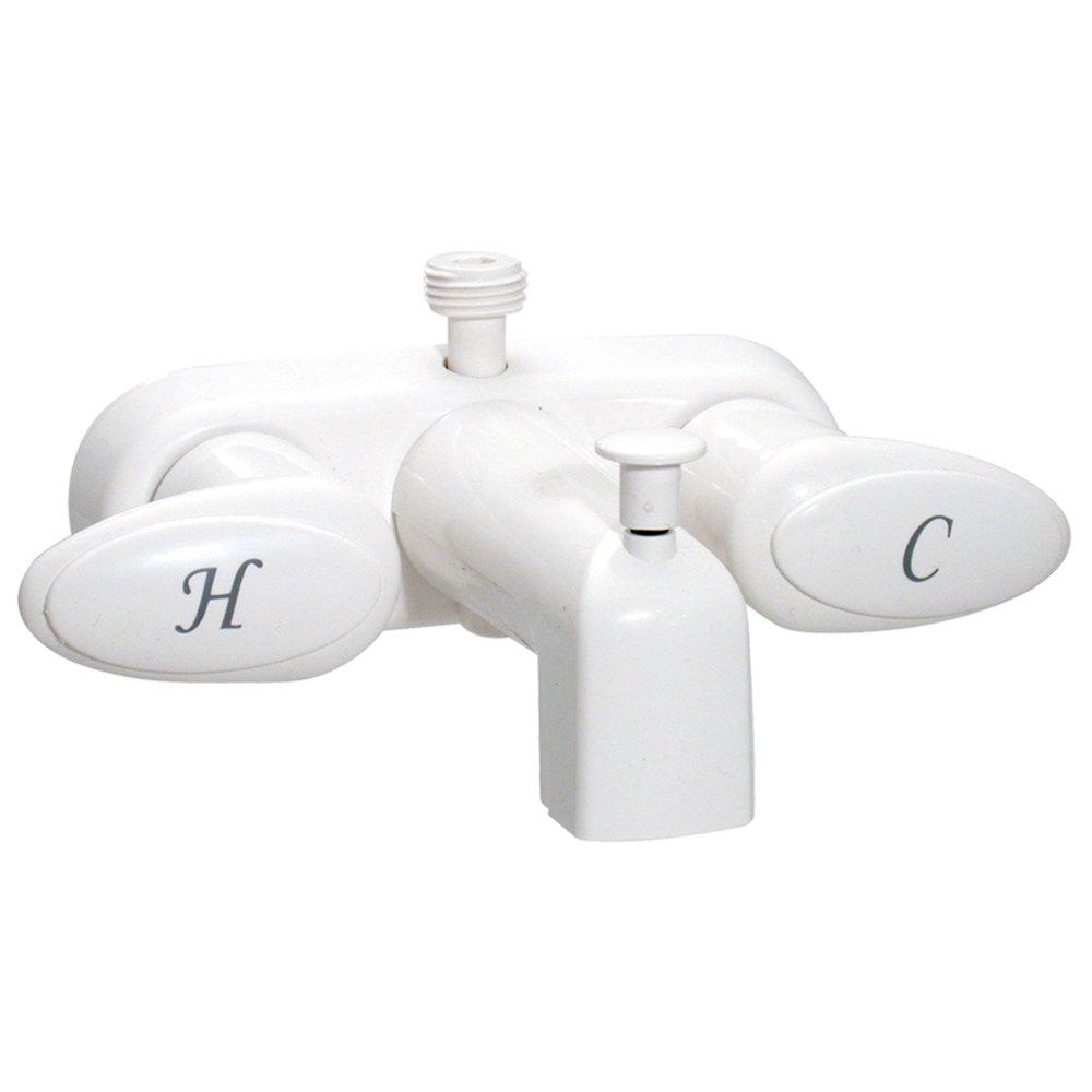 Valterra Catalina 2 Handle 4 In Tub Shower Faucet In White