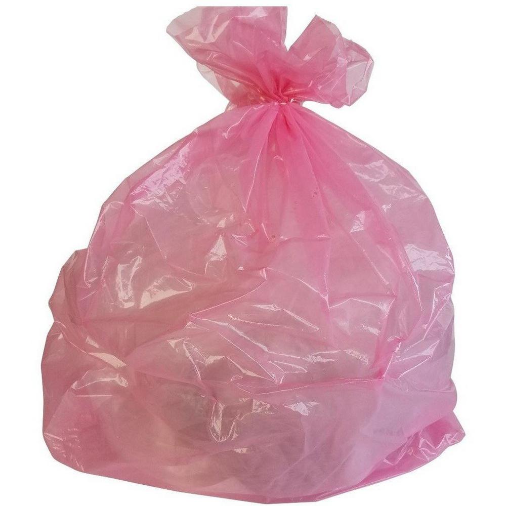 pink plastic bags
