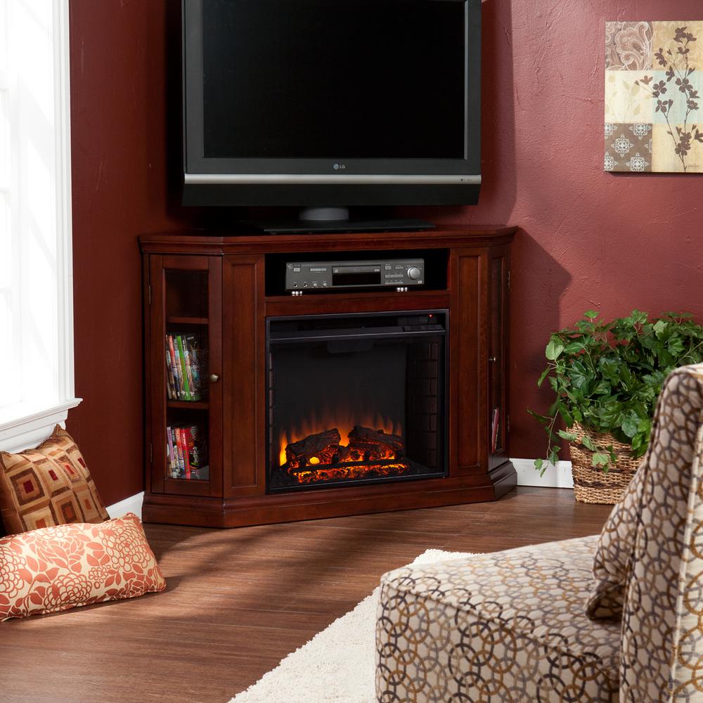 Hudson 48 In W Convertible Media Electric Fireplace In Cherry