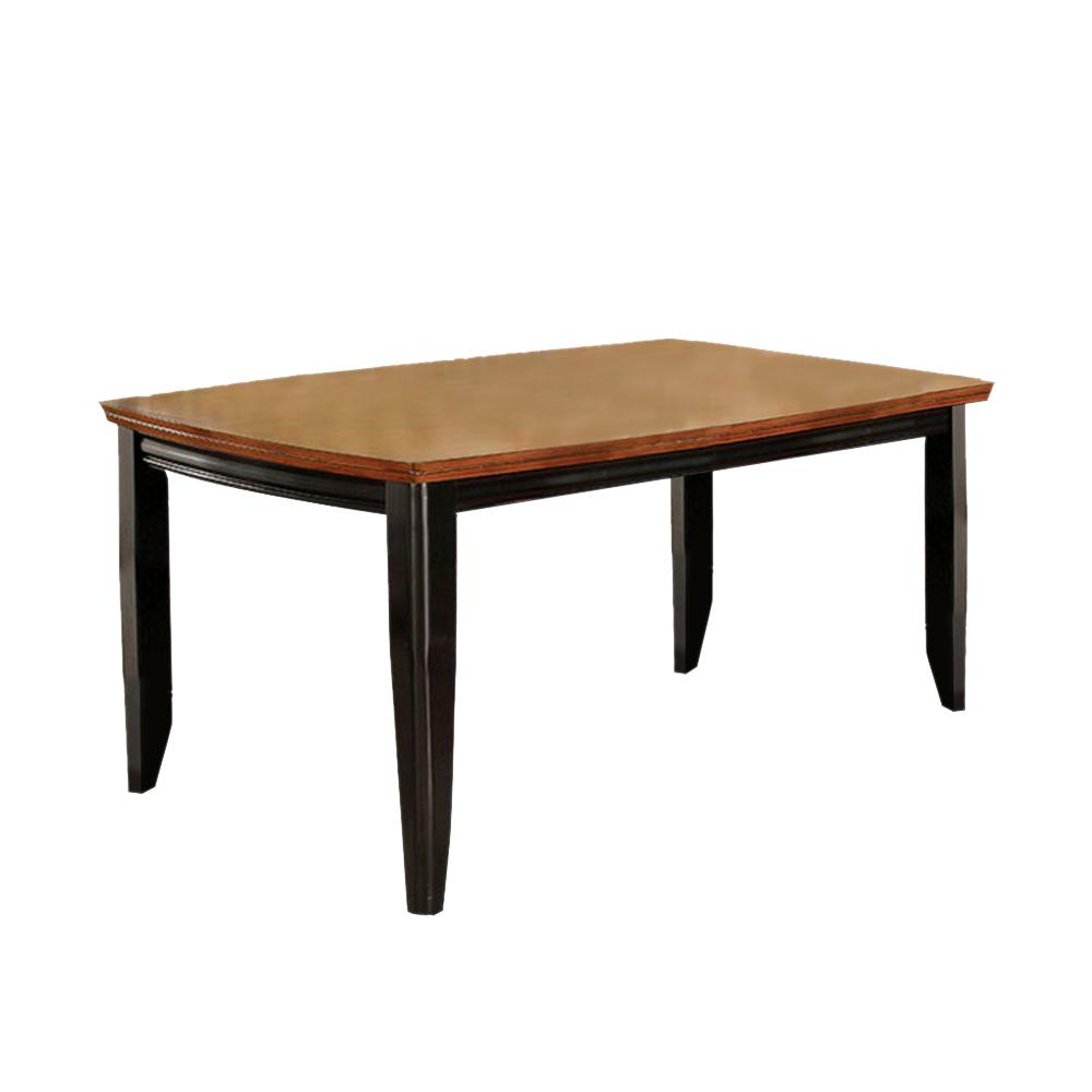 Benzara 1Piece Dark Walnut Townsville Transitional Dining Table