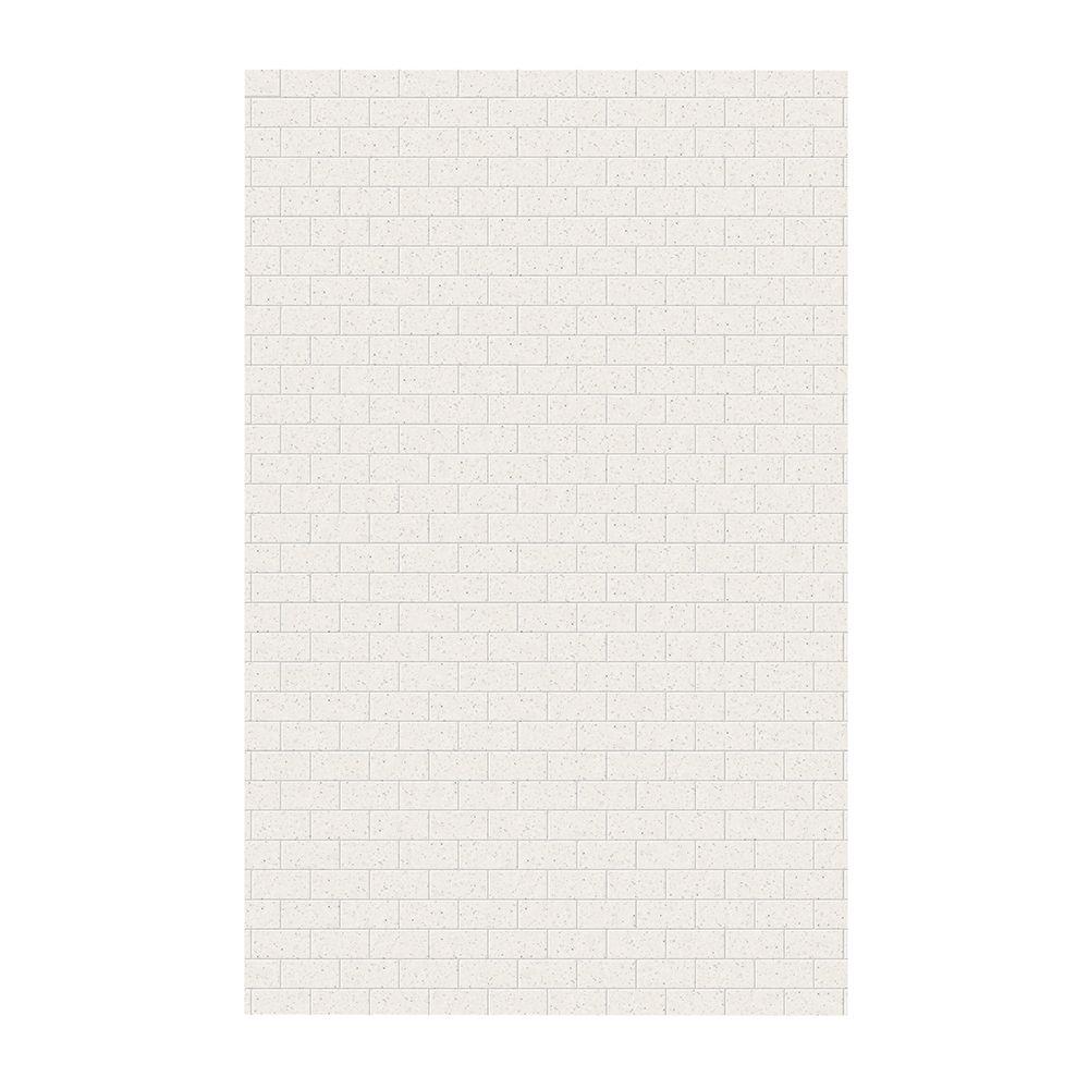 Swan Subway Tile 62 in. x 96 in. 1-Piece Easy Up Adhesive Shower Panel ...