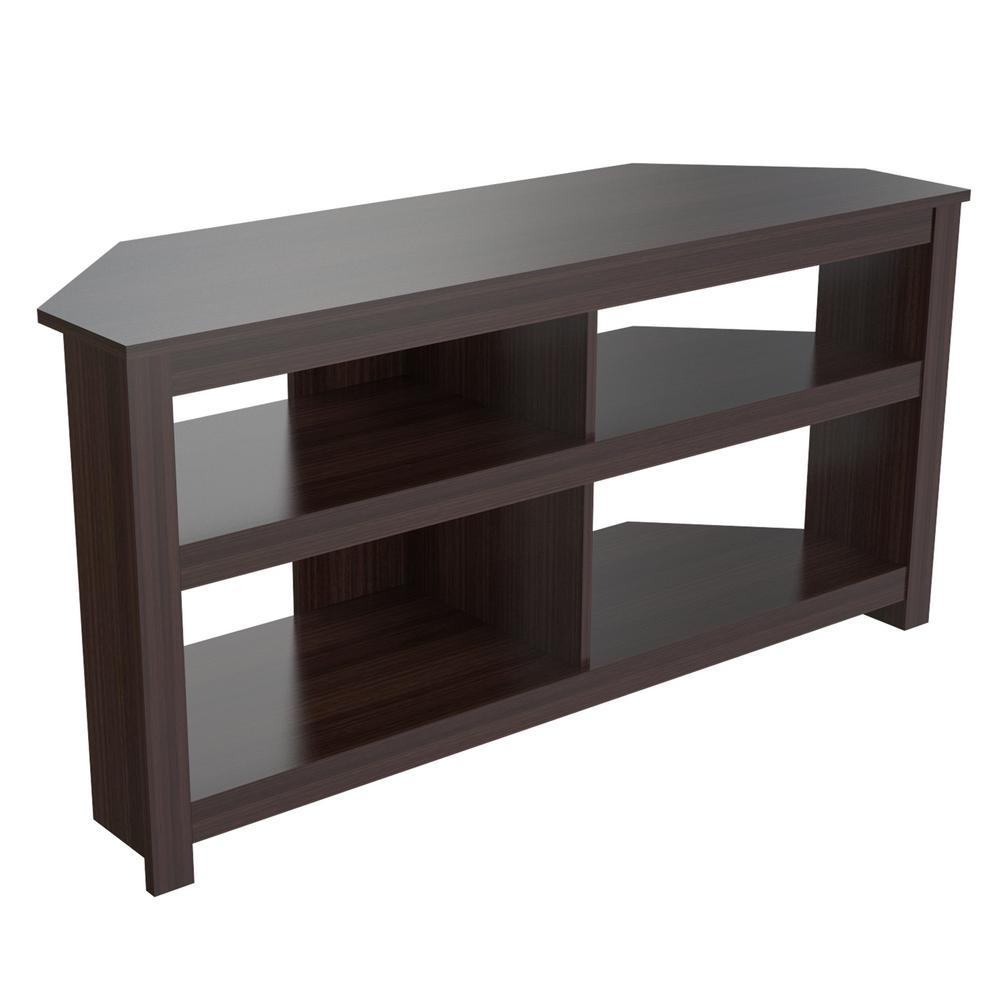 Bell O Cottonwood Tv Stand For 60 In Tvs Sawcut Espresso Tc54 Inval Espresso Wengue Tv Stand Mtv 13519