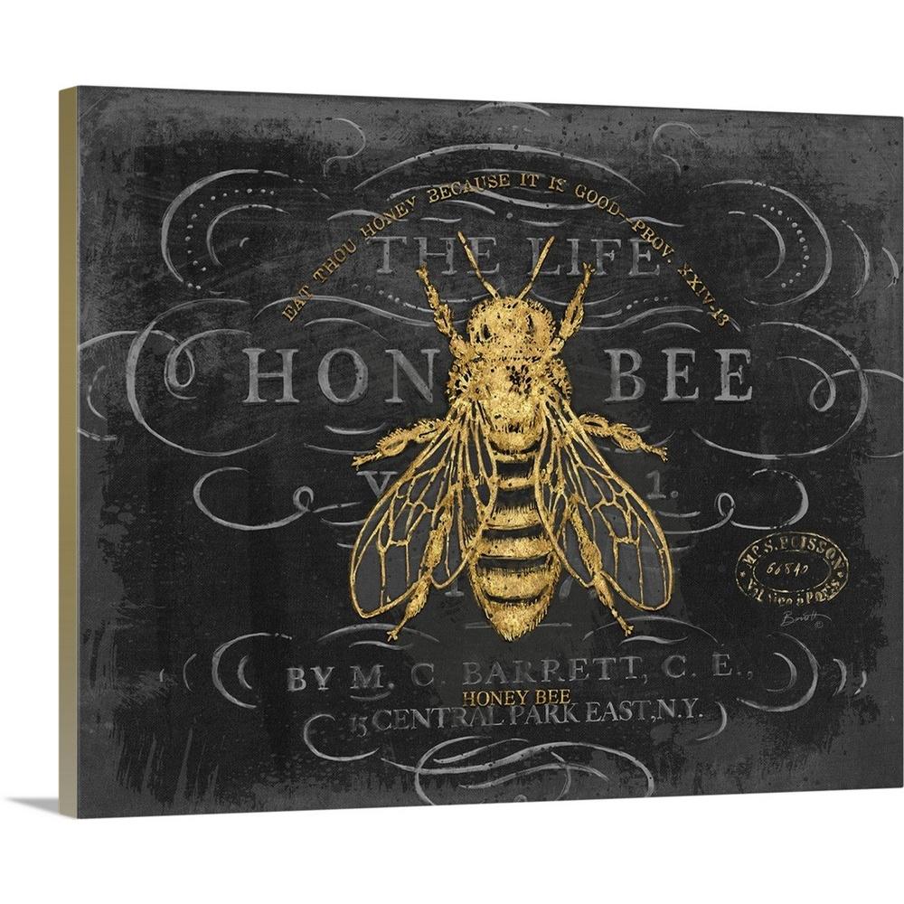 Greatbigcanvas Honey Bee By Chad Barrett Canvas Wall Art